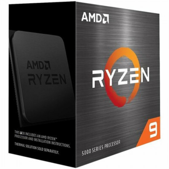 AMD Ryzen 9 5900X, 3.7 GHz, AM4, Processor threads 24, AMD, Processor cores 12