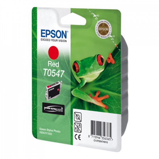 Epson Ultra Chrome Hi-Gloss T0547 Ink, Red