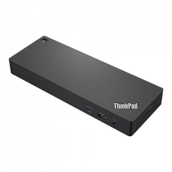 Lenovo Thunderbolt 4 Dock Workstation Dock (Max displays: 4/Max resolution: 8K/30Hz and 4K/60Hz/Supports: 1x8K/30HZ and 4x4K/60Hz/1xEthernet LAN (RJ-45)/2xDP 1.4/1xHDMI 2.1/4xUSB 3.1 (1 always-on)/1xThunderbolt 4 downstream/2xUSB-C/1x3.5mm combo jack/Blue