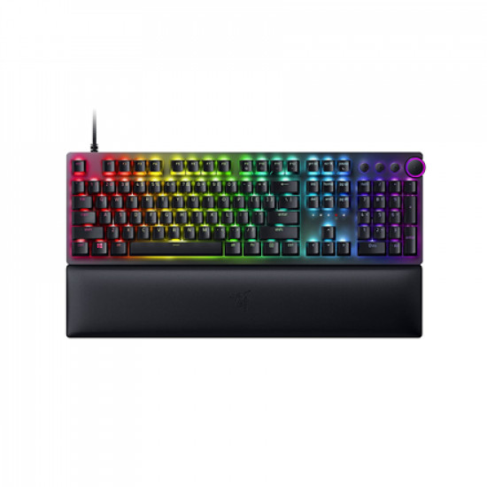 Razer | Huntsman V2 Optical Gaming Keyboard | Gaming keyboard | Wired | RGB LED light | NORD | Black | Numeric keypad | Linear Red Switch