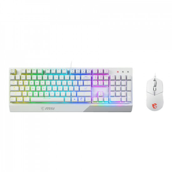 KEYBOARD +MOUSE/VIGOR GK30 COMBO WHITE US MSI