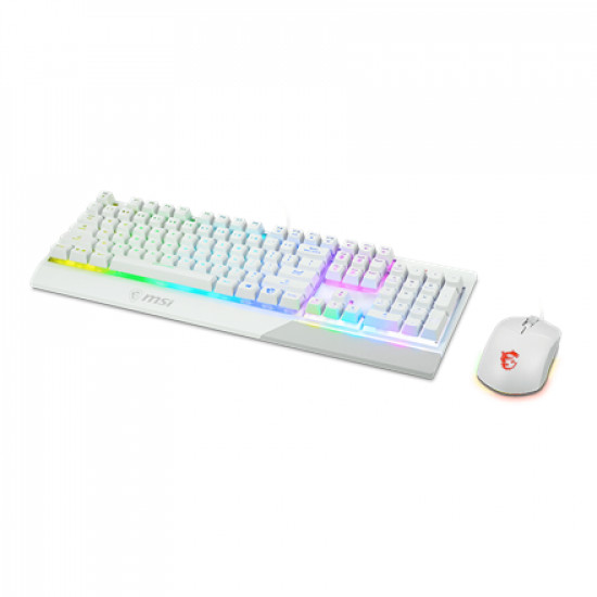 KEYBOARD +MOUSE/VIGOR GK30 COMBO WHITE US MSI