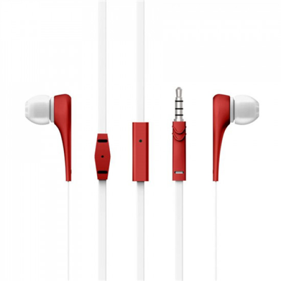 Energy Sistem Earphones Style 1+ 3.5 mm, In-ear/Ear-hook, Microphone, Red