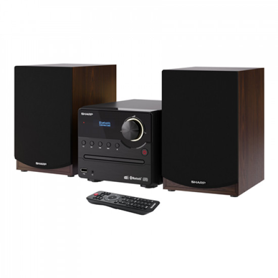 Sharp Hi-Fi Micro System XL-B517D(BR) 45 W, Wireless connection, Brown, AUX in, CD player, Bluetooth