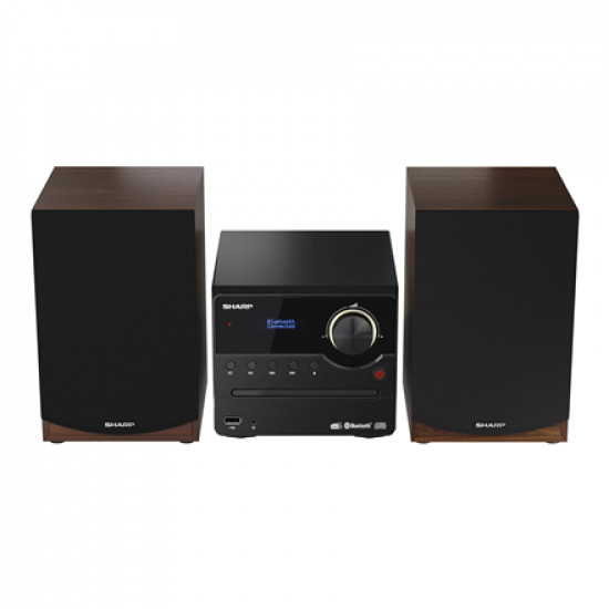 Sharp Hi-Fi Micro System XL-B517D(BR) 45 W, Wireless connection, Brown, AUX in, CD player, Bluetooth