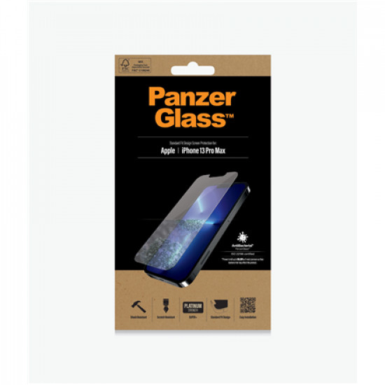 PanzerGlass Clear Screen Protector, Apple, iPhone 13 Pro Max, Tempered glass