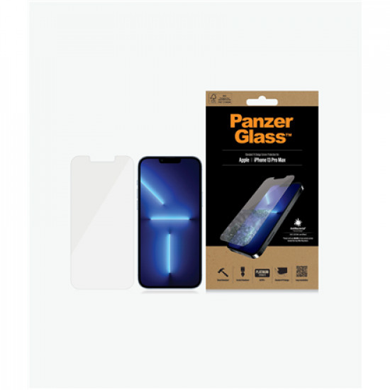 PanzerGlass Clear Screen Protector, Apple, iPhone 13 Pro Max, Tempered glass