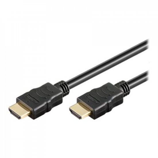 Goobay High Speed HDMI Cable with Ethernet 69122 Black, HDMI to HDMI, 0.5 m