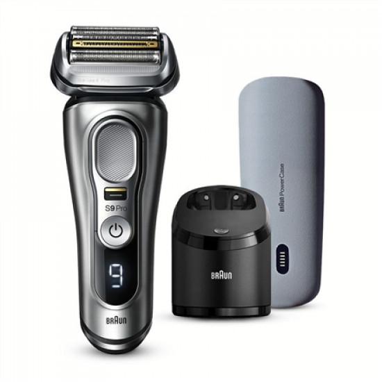 Braun Shaver 9477CC Operating time (max) 50 min, Wet & Dry, Silver