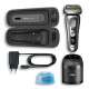 Braun Shaver 9477CC Operating time (max) 50 min, Wet & Dry, Silver