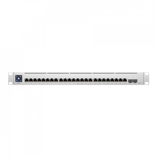 Ubiquiti | Switch Enterprise 24 PoE | USW-Enterprise-24-PoE | Managed L3 | Rackmountable | Gigabit Ethernet (copper) ports quantity 12x10/100/1000 Mbps + 12x100/1000/2500 Mbps | SFP ports quantity 0 | SFP+ ports quantity 2 | PoE+ ports quantity 24 | Power supply type AC/DC, Internal, 550W