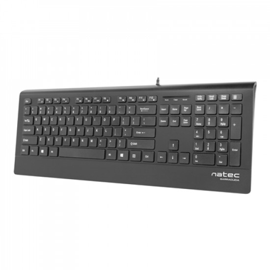 Natec Keyboard, Barracuda, US Layout, Slim