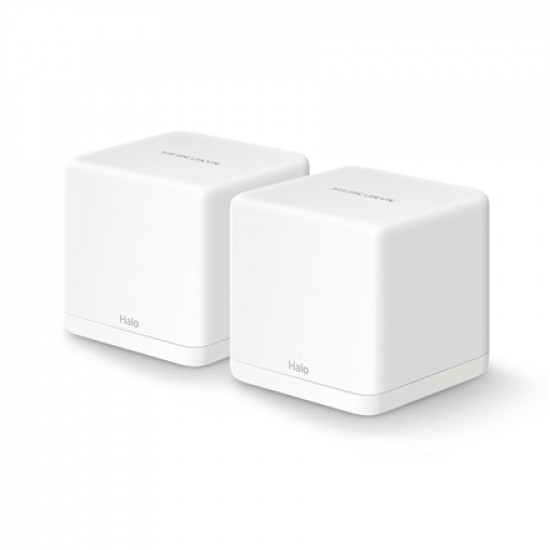 Mercusys AC1300 Whole Home Mesh Wi-Fi System Halo H30G (2-Pack) 802.11ac, 400+867 Mbit/s, Ethernet LAN (RJ-45) ports 2, Mesh Support Yes, MU-MiMO Yes, White