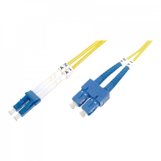 Digitus FO Patch Cord, Duplex, LC to SC SM OS2 09/125 , 3 m