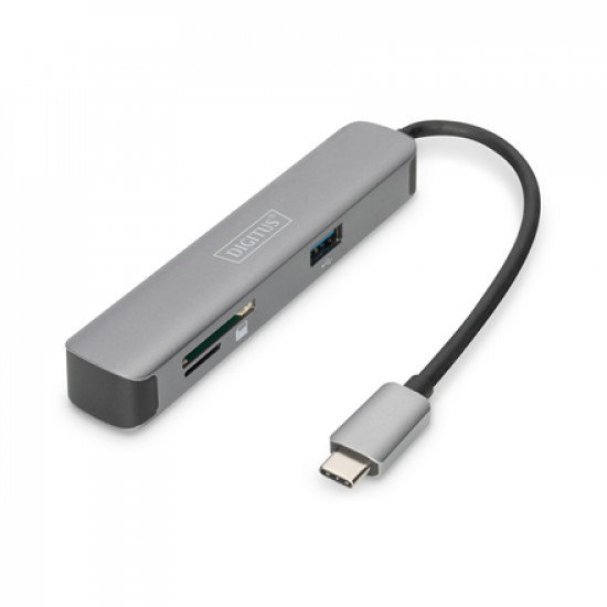 Digitus USB-C Dock DA-70891 HDMI, 2x USB-A,SD, MicroSD, USB 3.0 Type-C