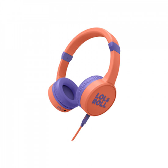 Energy Sistem Lol&Roll Pop Kids Headphones Orange (Music Share, Detachable Cable, 85 dB Volume Limit, Microphone) Energy Sistem