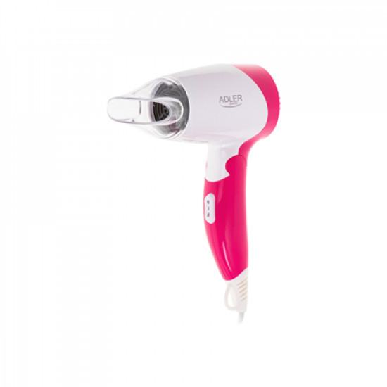 Adler Hair Dryer AD 2259 1200 W, Number of temperature settings 2, White/Pink