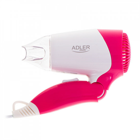 Adler Hair Dryer AD 2259 1200 W, Number of temperature settings 2, White/Pink