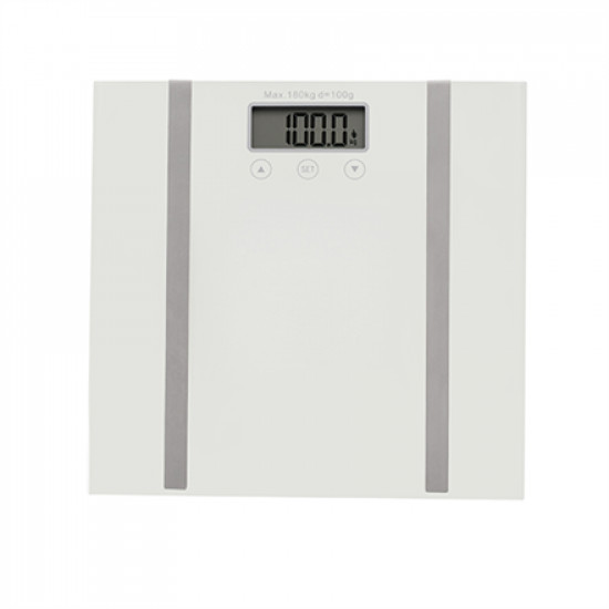 Adler Bathroom scale with analyzer AD 8154 Maximum weight (capacity) 180 kg, Accuracy 100 g, Body Mass Index (BMI) measuring, White