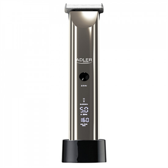 Adler Hair Clipper AD 2834 Cordless or corded, Number of length steps 4, Silver/Black