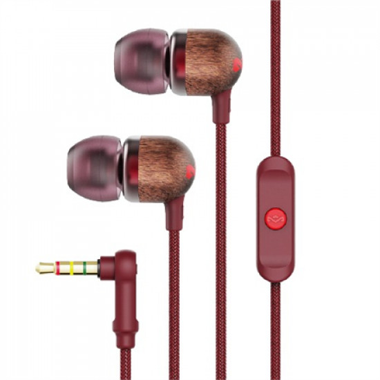 Marley Earbuds Smile Jamaica Built-in microphone, Wired, In-Ear, Red