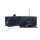 Gembird 4-in-1 Multimedia office set KBS-UO4-01 Keyboard, Mouse, Pad and Headset Set, Wired, Mouse included, US, Black