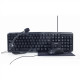 Gembird 4-in-1 Multimedia office set KBS-UO4-01 Keyboard, Mouse, Pad and Headset Set, Wired, Mouse included, US, Black