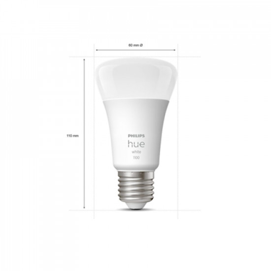 Smart Light Bulb|PHILIPS|Power consumption 9.5 Watts|Luminous flux 1100 Lumen|2700 K|220V-240V|Bluetooth/ZigBee|929002469202