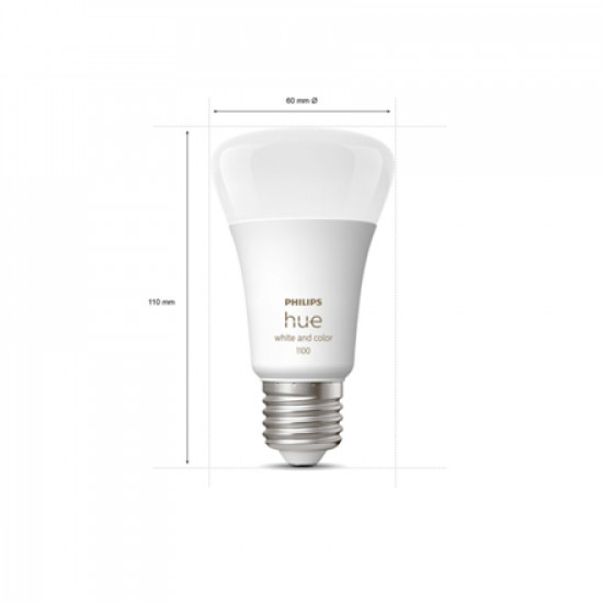 Smart Light Bulb|PHILIPS|Power consumption 9 Watts|Luminous flux 1100 Lumen|6500 K|220V-240V|Bluetooth|929002468804