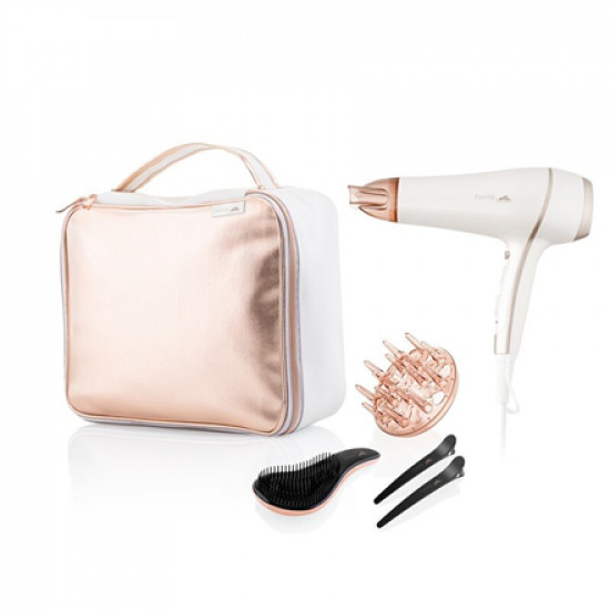 ETA Hair Dryer ETA732090010 Fenite gift set 2400 W, Number of temperature settings 3, Ionic function, Diffuser nozzle, White/Pink