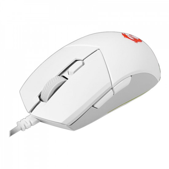 MSI Clutch GM11 Optical, RGB LED light, White, Gaming Mouse, 1000 Hz