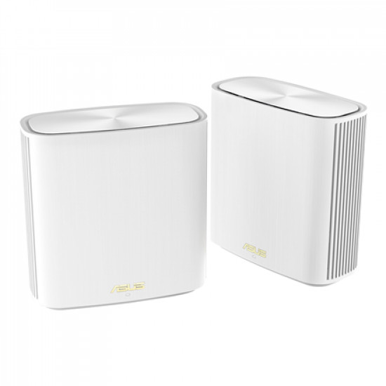 Asus AX5400 Dual-Band Mesh WiFi 6 System ZenWiFi XD6S (2-Pack) 802.11ax, 574+4804 Mbit/s, 10/100/1000 Mbit/s, Ethernet LAN (RJ-45) ports 3, MU-MiMO No, No mobile broadband, Antenna type Internal, White