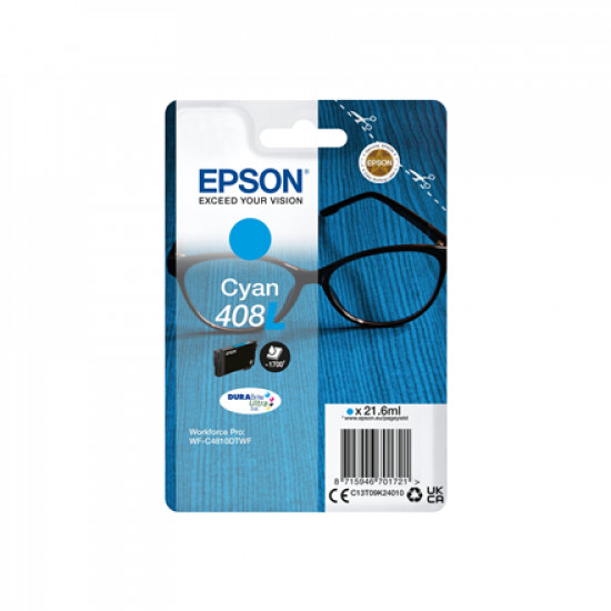 Epson DURABrite Ultra 408L Ink cartrige, Cyan