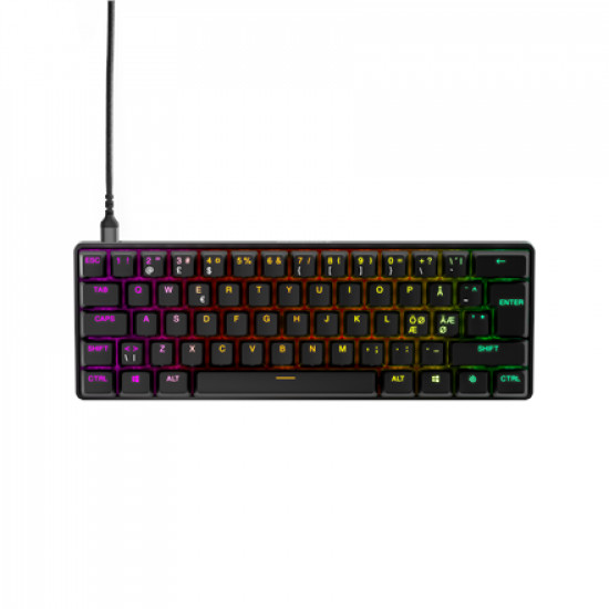 SteelSeries Gaming Keyboard Apex Pro Mini, RGB LED light, NORD, Black, Wired