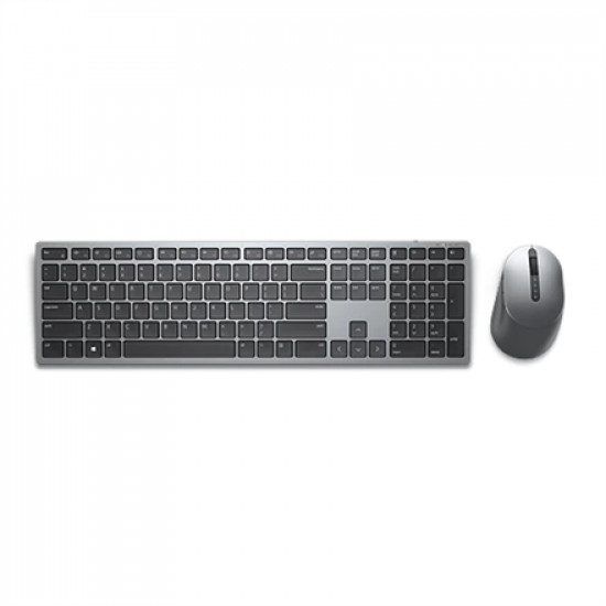 Dell Premier Multi-Device Keyboard and Mouse KM7321W Keyboard and Mouse Set, Wireless, Batteries included, EN/LT, Titan grey