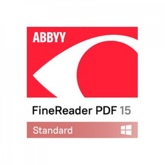 ABBYY FineReader PDF 15 Standard, Single User License (ESD), Subscription 1 year