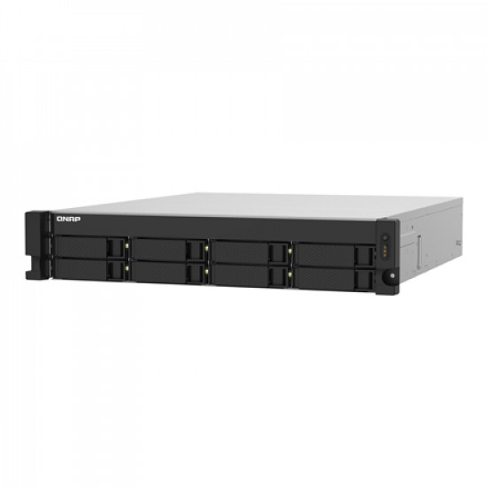 QNAP 8-Bay NAS TS-832PXU-RP-4G Up to 8 HDD Hot-swap, AL324 ARM Cortex-A57 Quad-Core, Processor frequency 1.7 GHz, 4 GB, DDR4, 2x2.5GbE, 2x10GbE 4xUSB 3.2 Gen 1, 1xPCIe