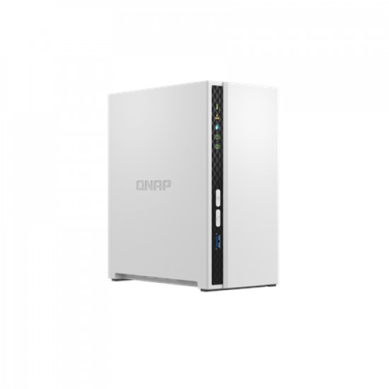 QNAP 2-Bay ARM TS-233 Up to 2 SATA 6Gb/s, 3Gb/s, Cortex-A55, Processor frequency 2.0 GHz, 2 GB, N/A, 2 x USB 2.0, 1 x USB 3.2 Type-A 1 x Gigabit Ethernet