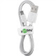 Goobay Micro USB charging and sync cable 43837 White, USB 2.0 micro male (type B), USB 2.0 male (type A)