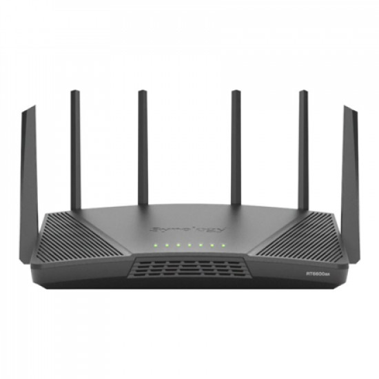 Synology RT6600ax Ultra-fast and Secure Wireless Router for Homes Synology Ultra-fast and Secure Wireless Router for Homes RT6600ax 802.11ax, Ethernet LAN (RJ-45) ports 5, Antenna type External antenna x 6