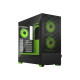 Fractal Design Pop Air RGB Green Core TG Clear Tint, ATX, mATX, Mini ITX, Power supply included No