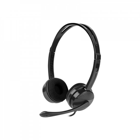 Natec Headset Canary Go On-Ear, Microphone, Noise canceling, 3.5 mm, Black