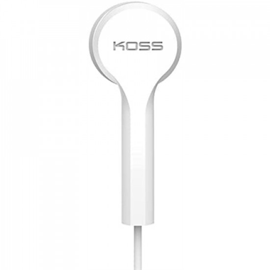 Koss Headphones KEB9iW Wired, In-ear, Microphone, White