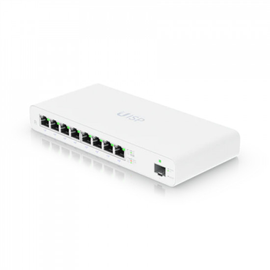 Ubiquiti UISP Router UISP-R No Wi-Fi, 10/1001000 Mbit/s, Ethernet LAN (RJ-45) ports 8, Mesh Support No, MU-MiMO No, No mobile broadband