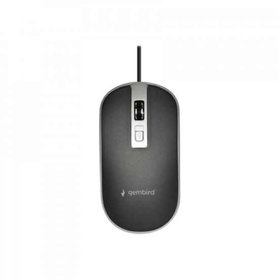 Gembird Optical USB mouse MUS-4B-06-BS Black/Silver