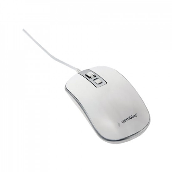 Gembird Optical USB mouse MUS-4B-06-WS White/Silver