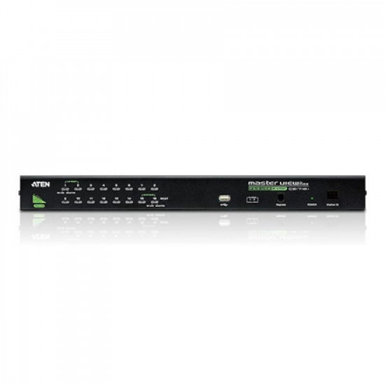 Aten CS1716A 16-Port PS/2-USB VGA KVM Switch with Daisy-Chain Port and USB Peripheral Support