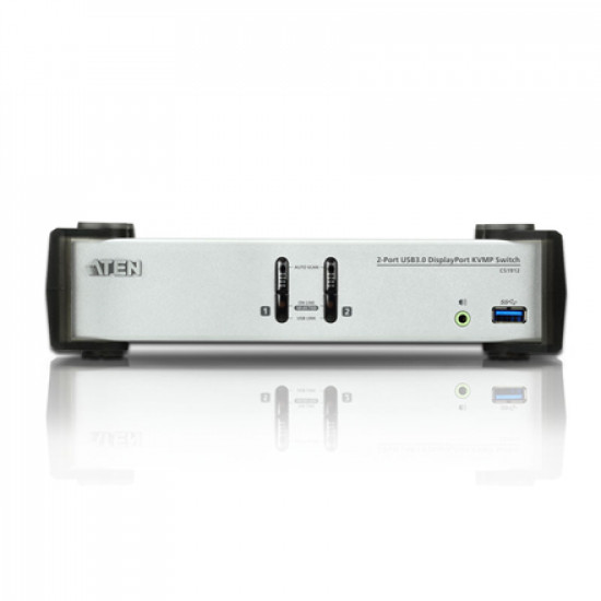 Aten CS1912 2-Port USB 3.0 DisplayPort KVMP Switch (Cables included)