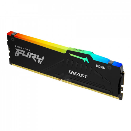 Kingston Fury Beast RGB 16 GB, DDR5, 5200 MHz, PC/server, Registered No, ECC No, 1x16 GB