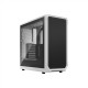 Fractal Design Focus 2 White TG Clear Tint, Midi Tower, Power supply included No